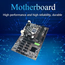 B250 BTC 12, Carte Mère pour Machine d'Extraction avec Graphique SODIMM, DDR4, sata 3.0, Compatible VGA, Livraison Directe, 16x