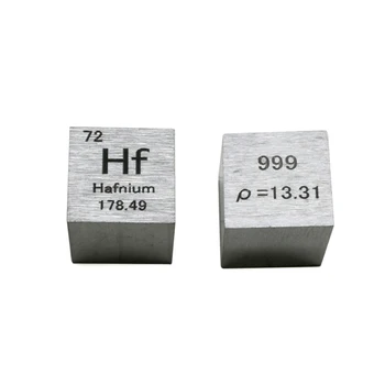 

10 X 10 X 10mm (Hf≥99.95%) Wiredrawing Metal Hafnium Cube Periodic Table Of Elements Cube DIY Home Crafts Display
