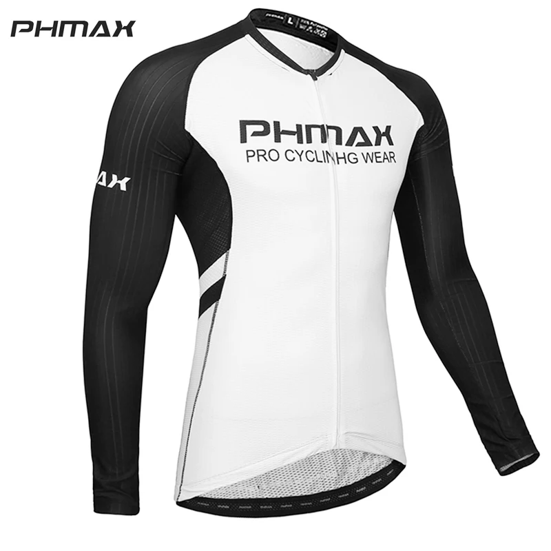 PHMAX осень дышащий MTB велосипед велосипедная одежда Италия Силиконовые захваты на шатун велосипеда форма длинный рукав Велоспорт Джерси набор - Цвет: Cycling Jerseys 01