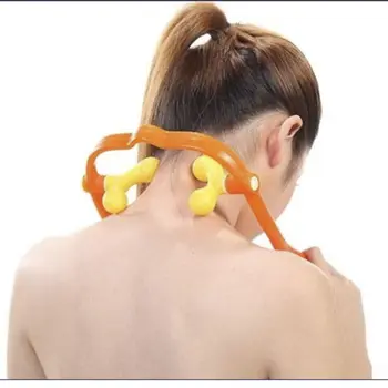 

Portable Neck Massager for Neck and Shoulder Dual Trigger Point Self-Massage beauty Tool Massage Pressure Relieve Roller Tool