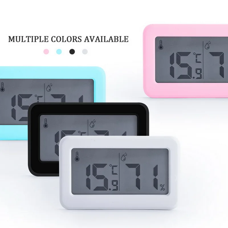 1 шт. термометр гигрометр ультра-тонкий многофункциональный автоматический