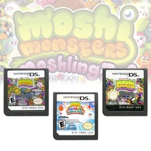 

Video Games Cartridge NDS Game Console Card for Nintendo DS 2DS 3DS Moshi Monsters Moshling Games Series