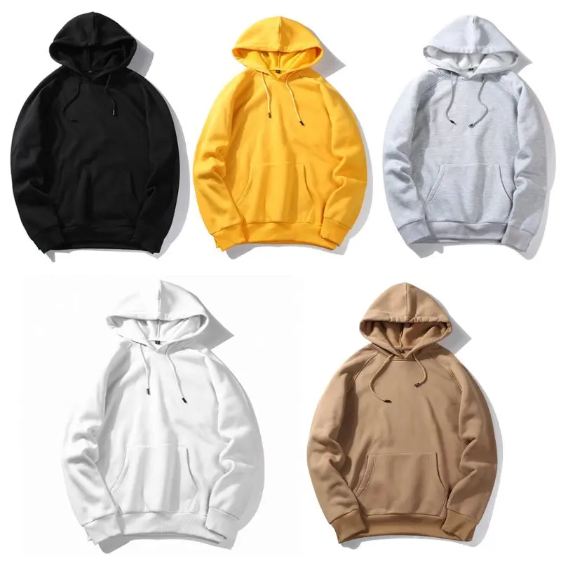 

Mens Plus Size Casual Pullover Tops Raglan Sleeve Drawstring Hoodies Solid Color Loose Basic Sweatshirt Streetwear with Pocket