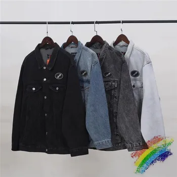

New WE11 DONE Denim Jacket Men Women 1:1 High Quality WELL DONE Fashion Casual WELLDONE Jacket