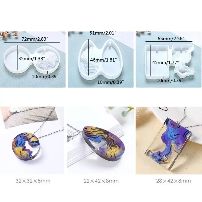 

Ocean Island Pendant Resin Molds Silicone Molds Jewelry Making Epoxy Resin Molds for Pendant Necklace Resin Crafts DIY