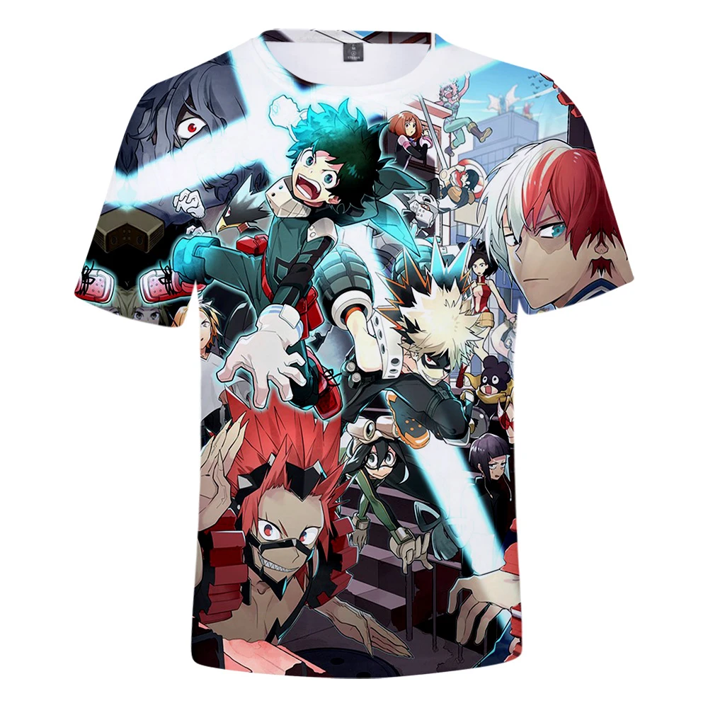 

My Hero Academia 3D T-Shirt Men Women Harajuku Fashion print Comic My Hero Academia Summer T shirt Men summer Cool boys Tops