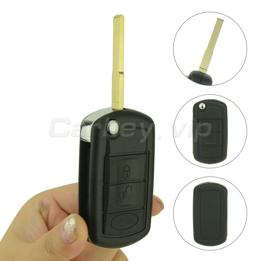 Remotekey Flip Remote Key 3 Button 433mhz ID46 Chip HU101 Blade LR3 For Land Rover Discovery 3 Range Rover Sport 2007 2008 2009 remotekey smart remote key 5 button pcf7953 434 mhz for land rover range rover evoque sport 2012 2013 2014 2015