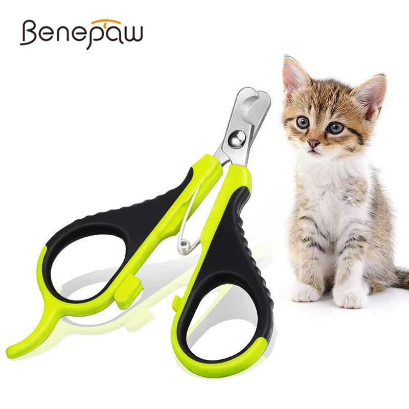 Benepaw безопасная эффективная машинка для стрижки ногтей для кошек профессиональная Удобная Нескользящая стрижка для маленьких собак триммер для ногтей для щенка котенка кролика