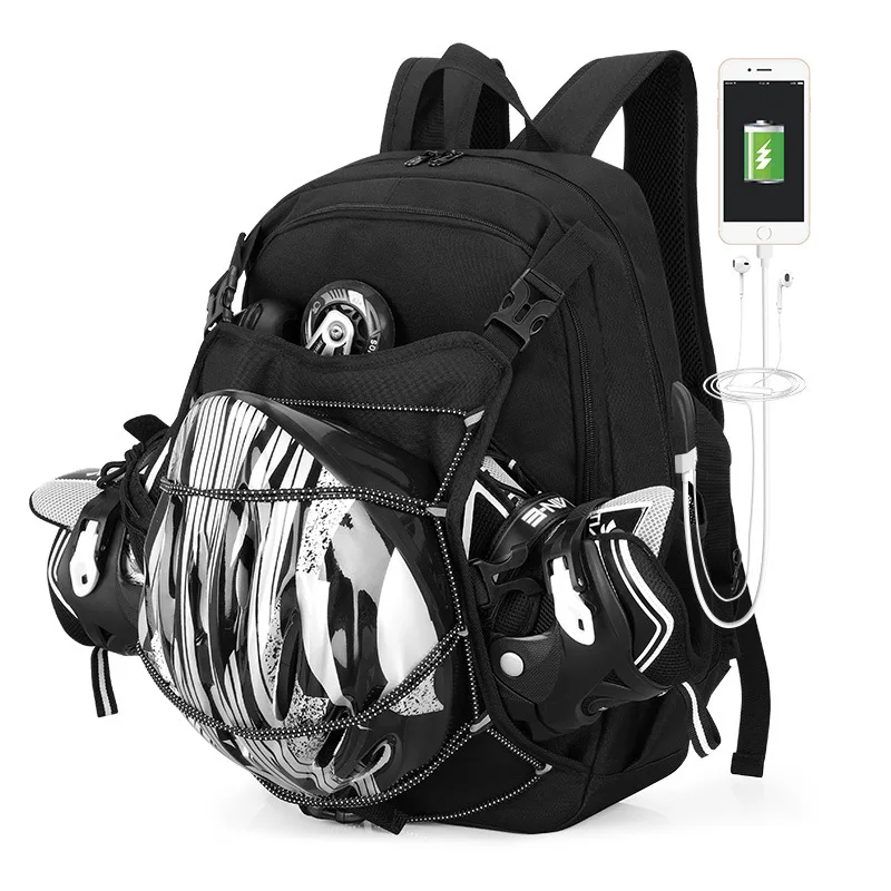 

Cross Border Amazon Chain Wheel Bag Men's Oxford Cloth Backpack MEN'S Backpack 2019 Multi-functional Schoolbag