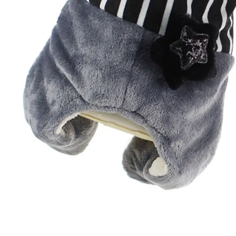 4 брюки с широкими штанинами в холодную погоду теплая одежда для домашних животных утепленный костюм Собака комбинезон с капюшоном с украшение в виде звезды