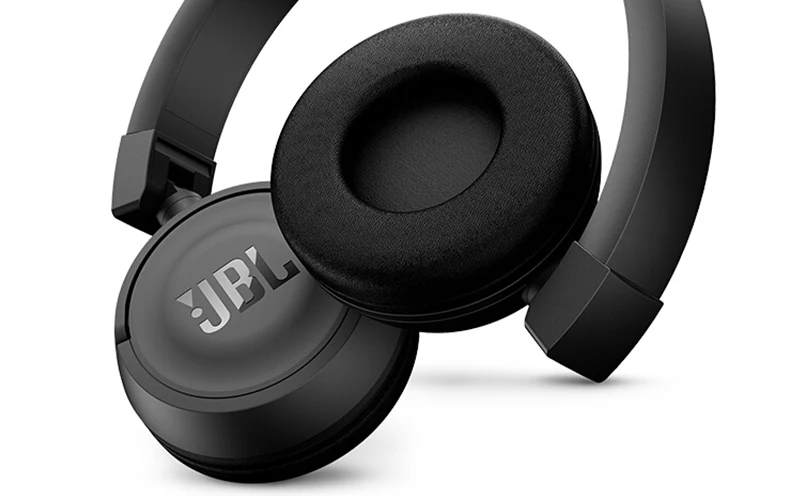 Беспроводные bluetooth-наушники JBL T450BT, плоская Складная гарнитура на ухо с микрофоном, шумоподавляющий наушник, управление звонками и музыкой
