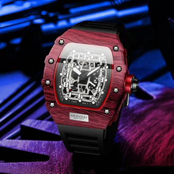 Richard holloway relojes Mechanical fully automatic relojes miller relojes deportivos de silicona para hombres de moda