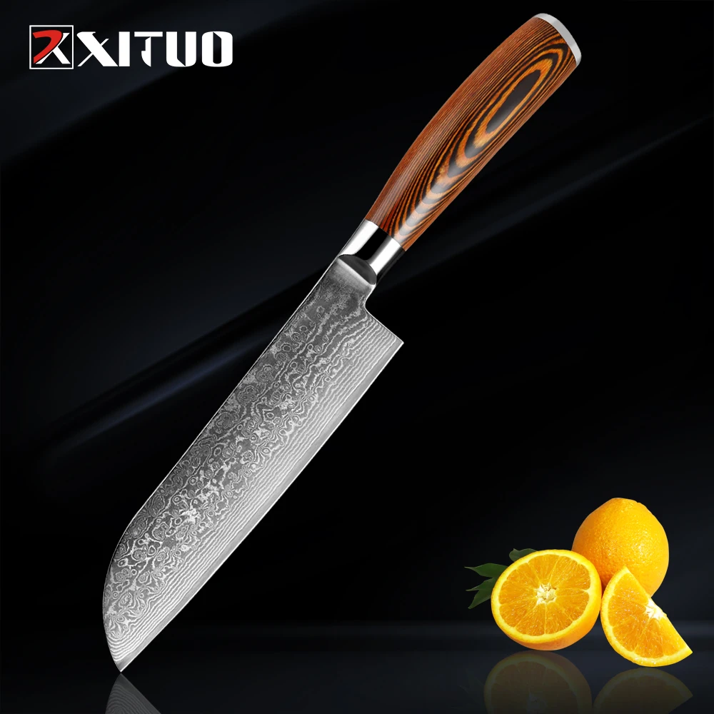 Kitchen Knife 7 Inch Chef Knife Japanese Utility Santoku Knife Meat