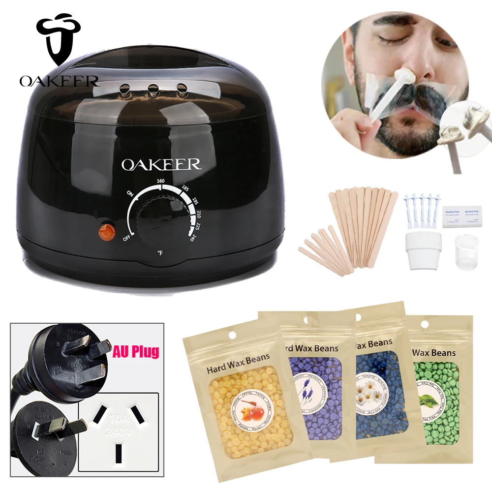 18500-min 500ml Wax Heater Depilation Dipping Pot Hair Removal Warmer Machine Waxing Kit Removing Unwanted Hairs In