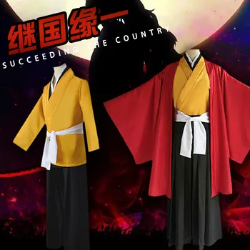

Demon Slayer:Kimetsu No Yaiba Cosplay Costumes Keikoku Enichi Cosplay Costume Tsugikuni Yoriichi Kimono Suits Uniform Halloween