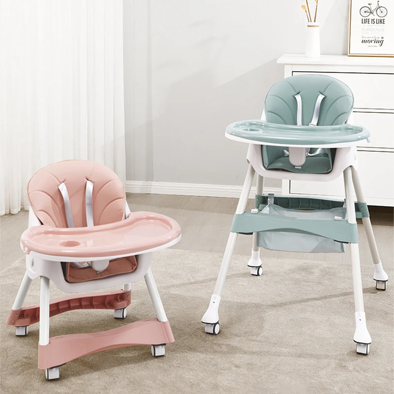 Baby High Chair Foldling Newborn Feeding Chair Toddler Booster Seat Kids Highchair Portable Children Dining and Table
