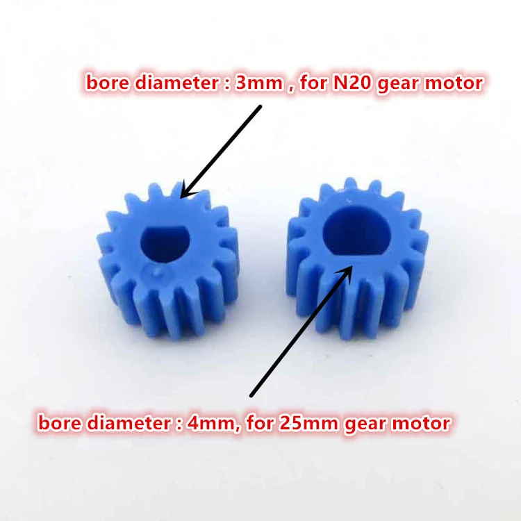20pcs/lot Transmission gear Plastic gear 0.5modulus 15teeth