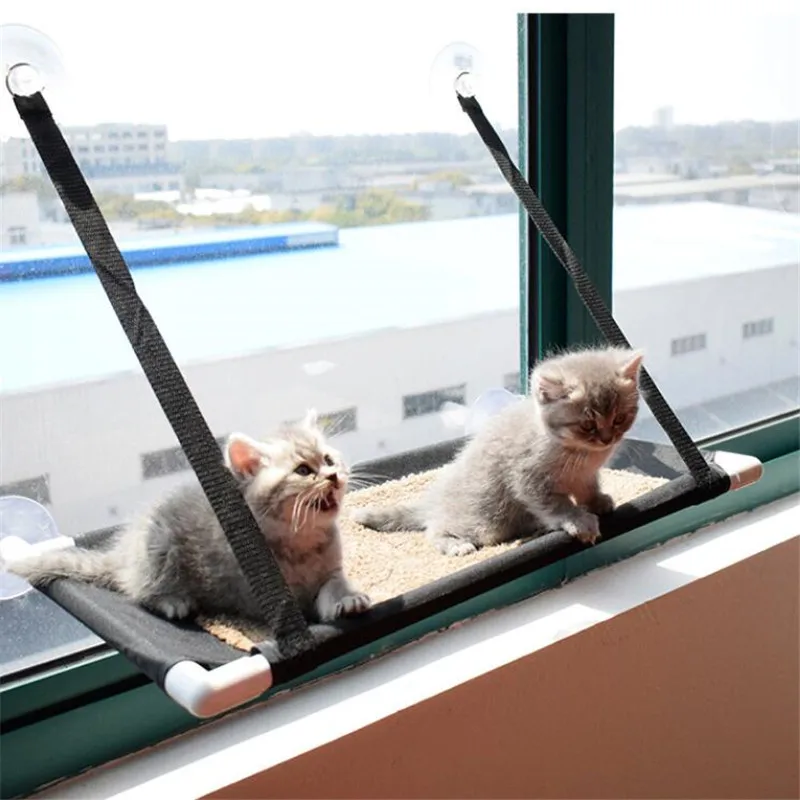 Cute Pet Hanging Beds Bearing 20kg Cat Sunny Window Seat Mount Pet Cat Hammock Comfortable Cat Pet Bed Shelf Seat Beds