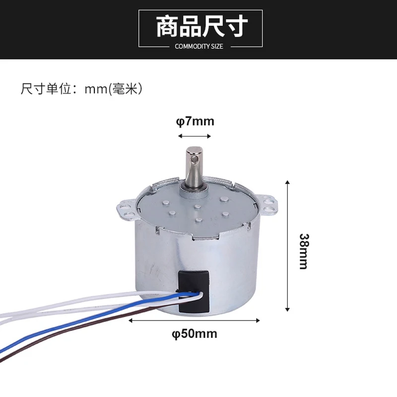 50 permanent Z постоянный магнит синхронный двигатель 220V AC мотор 6W положительный и отрицательный управляемый редуктор низкая скорость микро mot