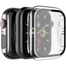 Chapeamento de vidro temperado protetor de tela para iwatch apple assistir série 6 5 4 3 2 se 40 44mm 44mm 40mm 42mm 38mm película proteção