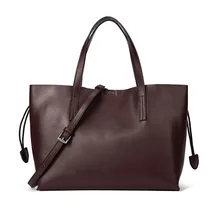 Новая Большая женская кожаная сумка, брендовая дизайнерская женская сумка, натуральная кожа, женские сумки через плечо, винтажный стиль