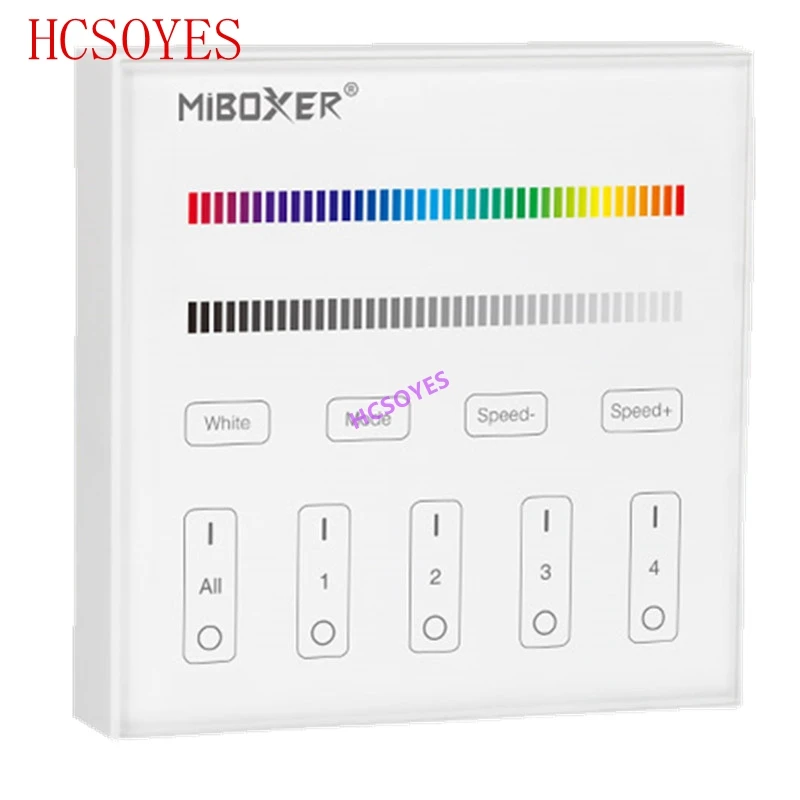 MIBOXER B0 B1 B2 B3 B4 B8 4 зоны 8 зон 2 ГГц яркость/CT/RGB/RGBW/RGB + CCT светодиодная Smart Панель пульта