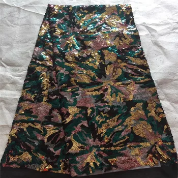 

2019 Latest African Lace Fabric 2019 High Quality Lace 3d Sequins Embroidery Tulle French Lace Fabric For Nigerian Wedding Lace