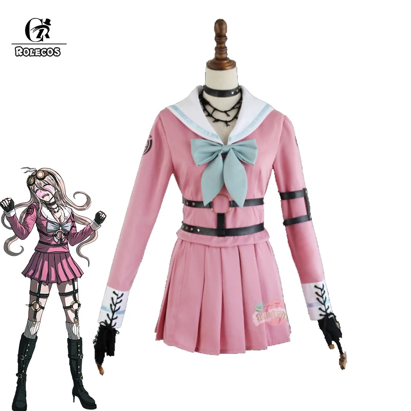 ROLECOS аниме Danganronpa V3: Killing Harmony Iruma Miu кролик униформа косплей костюм женская