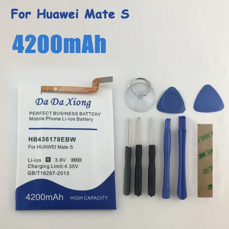 Da Xiong 4200mAh HB436178EBW Аккумулятор для Huawei Mate S CRR CL00 телефон|Аккумуляторы мобильных