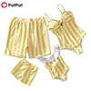 PatPat  New Arrival Summer Yellow Family  Matching Swimsuits  Family Matching Outfits Mommy and Me Swimwear ► Photo 2/6