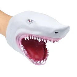 Marioneta de mano de tiburón para Story TPR, guantes con cabeza de Animal, juguetes para niños, regalo, AN88, 2022