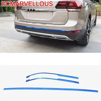 

Trunk Rear Bumper Door Automobile Modified Chromium Car Styling Covers Decoration Bright Sequins 18 19 FOR Volkswagen Teramont