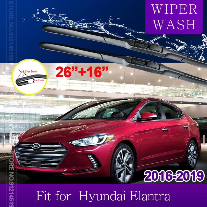 forHyundaiElantra2016201720182019ADAvanteSuperElantraCarWiperBladeWindscreen