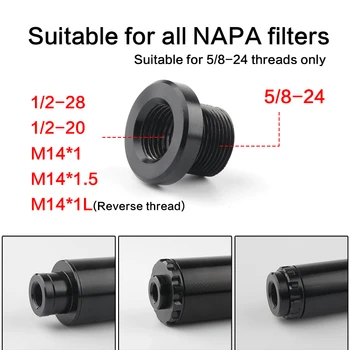 

Barrel Thread Adapter for all NAPA filter for .223 .308 Suitable 1PCs of 5/8 x 24 to 1/2-28 to 1/2-20 to M14x1 to M14x1.5