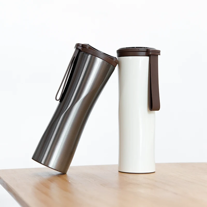 Дорожная кружка Moka Smart Coffee Tumbler 430 мл портативная Вакуумная бутылка с сенсорным OLED