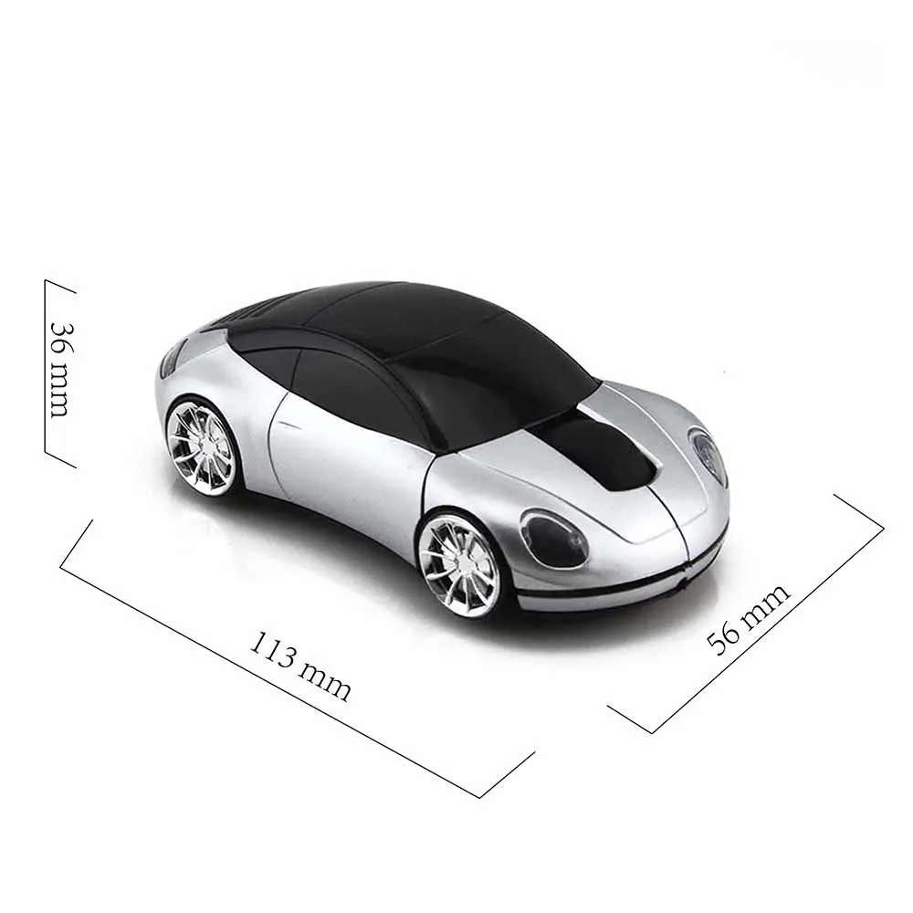 Беспроводная мышь в форме автомобиля, Компьютерные Мыши Mause Super 2,4 Ghz с мигающим светодиодный светильник Sem Fio, мышь для нетбука, ноутбука, игровая мышь
