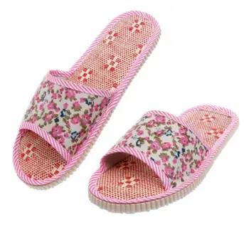 

2020 Women Home Indoor Slipper Open Toe Flat Heel Slippers Indoor Home Slippers Soft Comfortable Indoor slippers