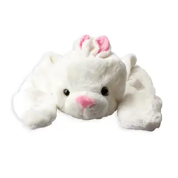 

Cute Cartoon Animal Hat + Scarf + Gloves All in 1 Kids Bunny Hats with Ears Cartoon Warm Cap Hat Earmuff Scarf Gloves Adult New