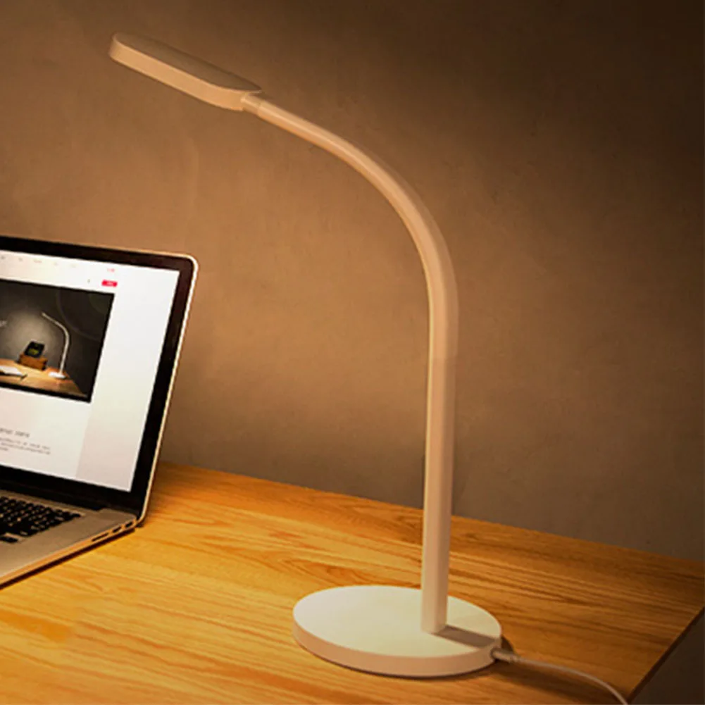 

Home Adjustable Foldable Durable Minimalist Flexible ABS Brightness LED Lamp White Touch Dimming Desk Table Light For Yeelight