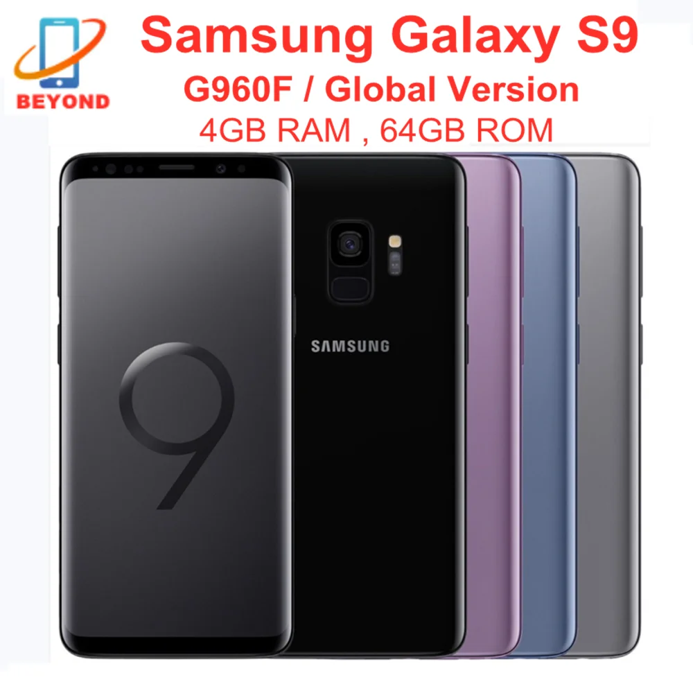 Samsung Galaxy S9 G960F 4GB оперативной памяти 64 Гб встроенной глобальная версия LTE Octa Core 5 8