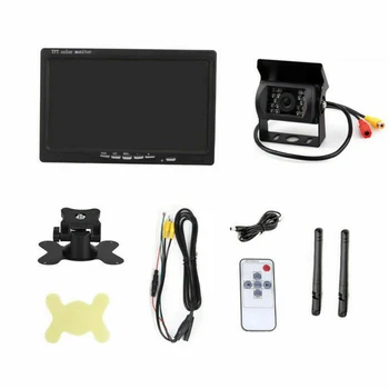 

Wireless Reversing Camera Car Night Vision Easy Install Universal Waterproof Rear View 7" LCD Monitor Bus Truck Parking System