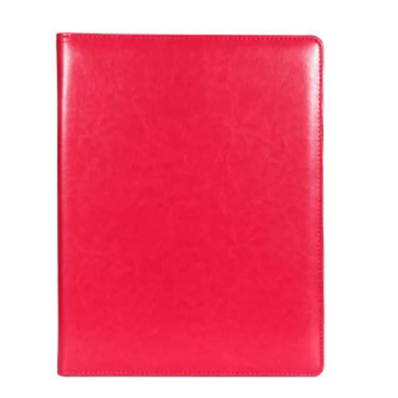 Red with calculator А4 буфер обмена Многофункциональный наполнение продуктов папка для документов школьный органайзер для офисных принадлежностей кожаный портфель - Цвет: Red with calculator