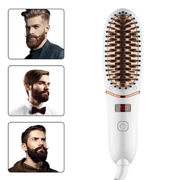 

Hair Straightening Irons Beard Grooming Multifunctional Men Beard Straightener Styling Multifunctional Hair Comb Brush