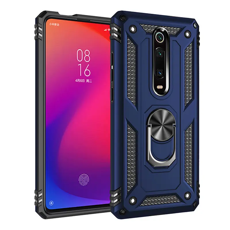 Для Xiao mi K20 Pro mi 9T mi 9 mi 9T CC 9E SE CC9 A3 Lite ударопрочный чехол с магнитным кольцом для Red mi Note 7 8 Pro 7A 8A