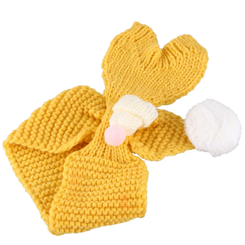 Осенне-зимний милый шарф для собак, теплый ошейник для собак, товары для домашних животных, одежда для собак