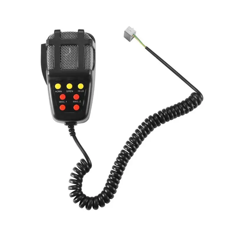 Onever Car Alarm Horn 7 Tone Sound Car Recording Emergency Siren Horn Mic PA Speaker System Emergency Amplifier Hooter Universal