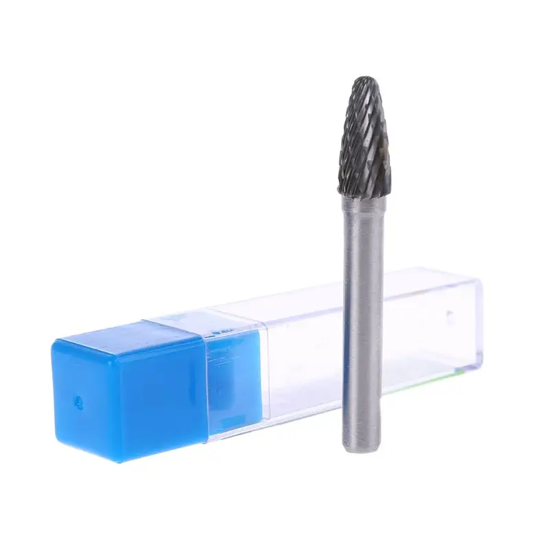 

Type 8mm Head Tungsten Carbide Rotary Tool Burr Die Grinder Drill Bit 6mm Shank