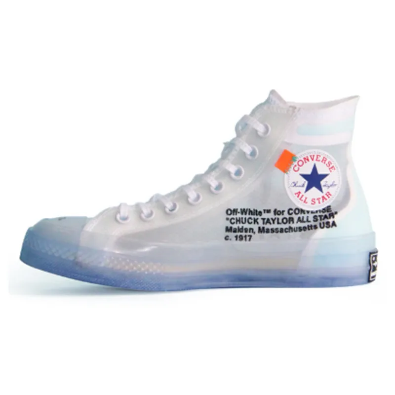 

1970s Original Converse OFF WHITE lucency all star Vintage shoes men and women unisex sneakers Skateboarding Shoes 162204C