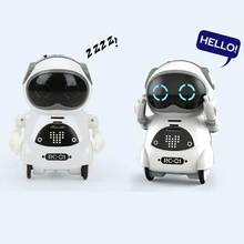 Карманный радиоуправляемый робот, говорящий, интерактивный, голосовое распознавание, запись, пение, танцы, история, мини-робот, игрушки для детей