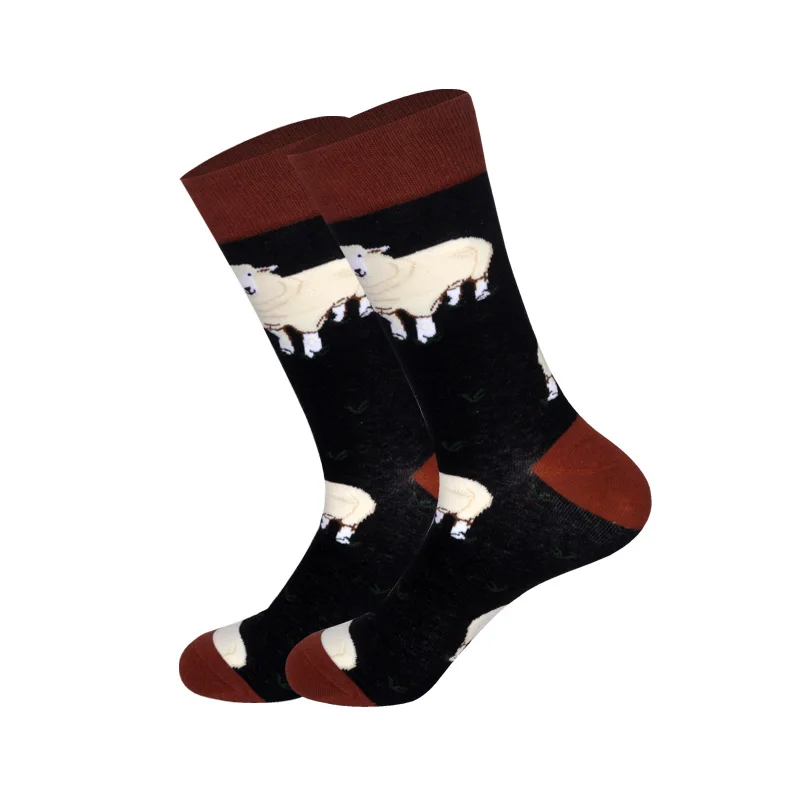 LIONZONE Men&Women Cotton Cartoon Animals Crocodile Dog Sheep Shark Socks Men Fashions Winter Trends Crew Socks Dropshipping